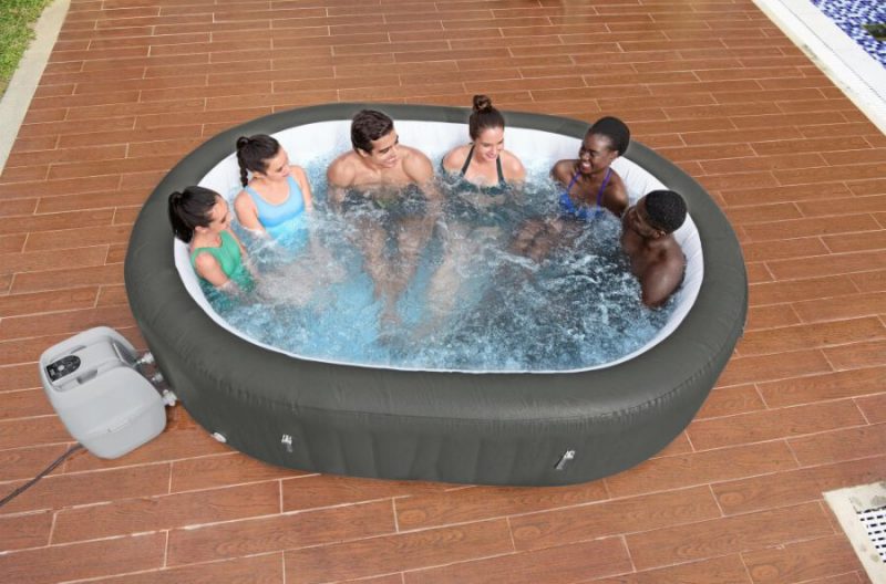 Spa Gonflable Jardin Propre Ovale Mauritius 5 - 7 personnes – Image 4